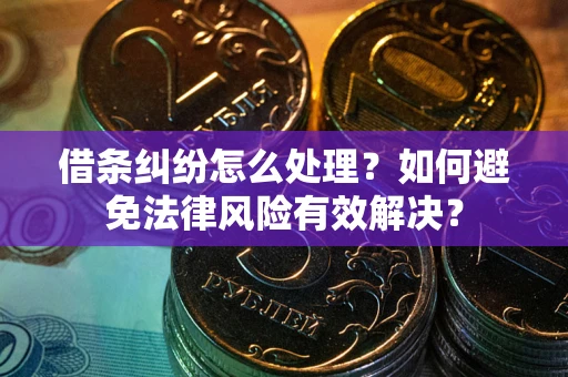 武汉借条纠纷怎么处理？如何避免法律风险有效解决？