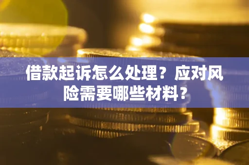 武汉借款起诉怎么处理？应对风险需要哪些材料？