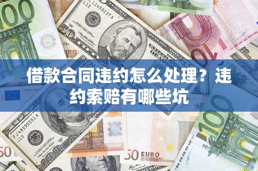 武汉借款合同违约怎么处理？违约索赔有哪些坑