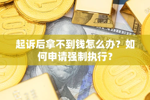 武汉起诉后拿不到钱怎么办？如何申请强制执行？