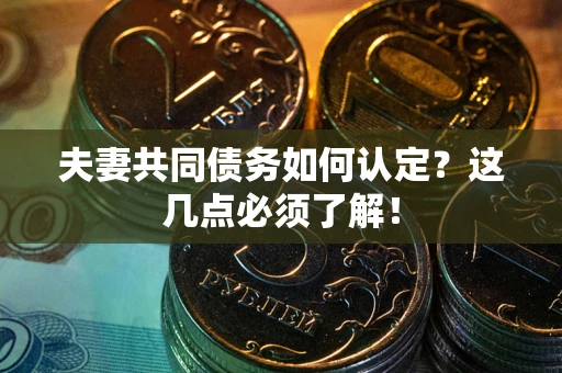 武汉夫妻共同债务如何认定？这几点必须了解！
