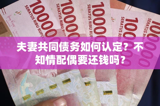 武汉夫妻共同债务如何认定？不知情配偶要还钱吗？