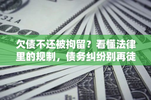 武汉欠债不还被拘留？看懂法律里的规制，债务纠纷别再徒劳奔波