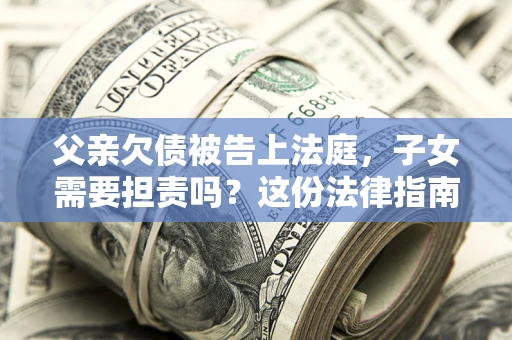 武汉父亲欠债被告上法庭，子女需要担责吗？这份法律指南必须看完