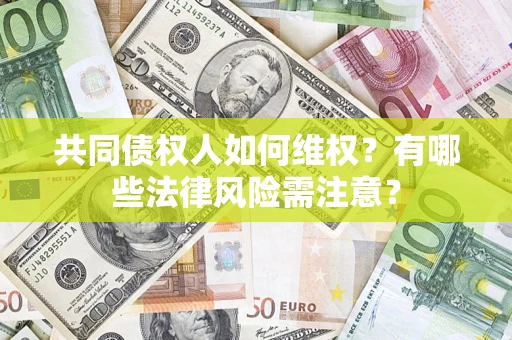 武汉共同债权人如何维权？有哪些法律风险需注意？