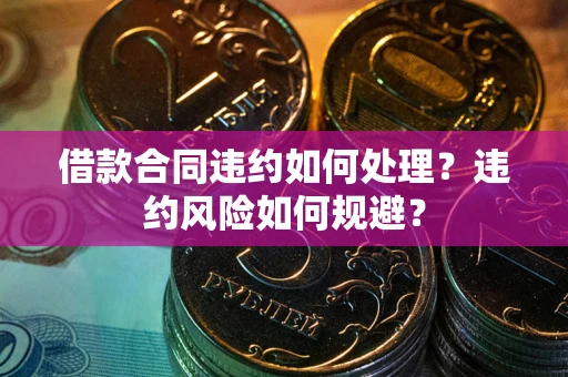 武汉借款合同违约如何处理？违约风险如何规避？