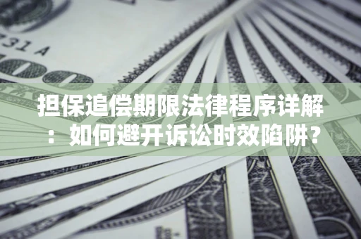 武汉担保追偿期限法律程序详解：如何避开诉讼时效陷阱？