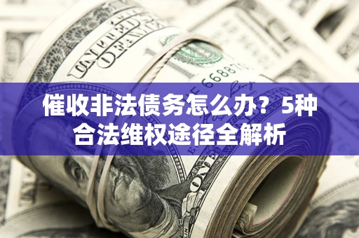 武汉催收非法债务怎么办？5种合法维权途径全解析