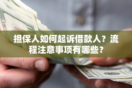 武汉担保人如何起诉借款人？流程注意事项有哪些？